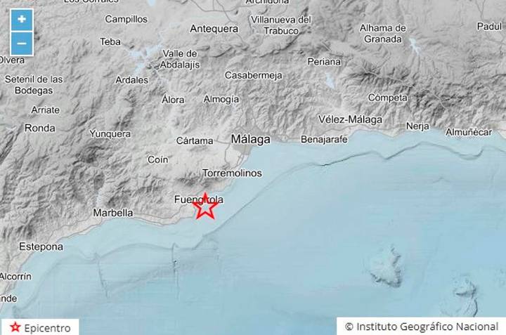 Registrado un terremoto de 4,2 con epicentro en Fuengirola