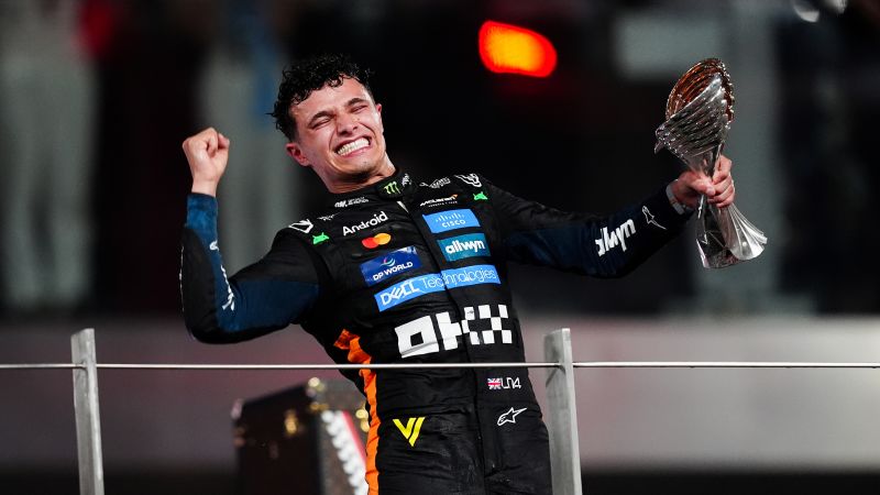 McLaren driver Lando Norris clinches first F1 title at season