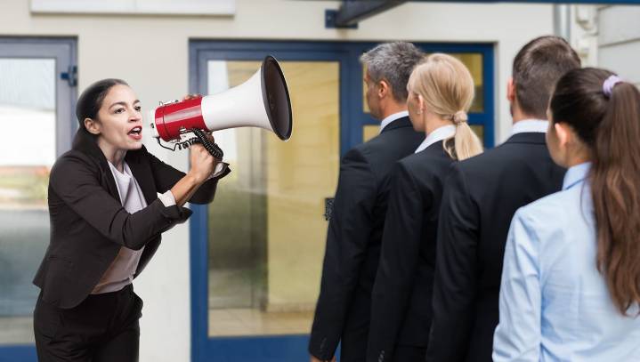 AOC Drops By Unemployment Office To Tell People How Lucky They Are Not To Have Oppressive Jobs
