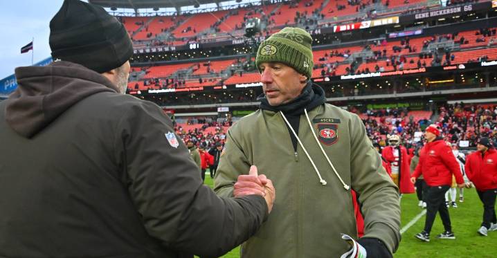 Kyle Shanahan shares one of the ‘harder decisions’ he’s had to make as a coach in a while against the Browns