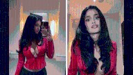 Kylie Jenner Unzips Red Jacket, Flashes Cleavage in Hot New Clip