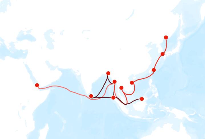 Map Tracks Russian Pacific Fleet’s Mission to Red Sea