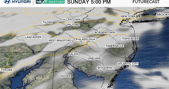 Blast of arctic air arrives Sunday across the Philadelphia region. Here's the weather forecast.