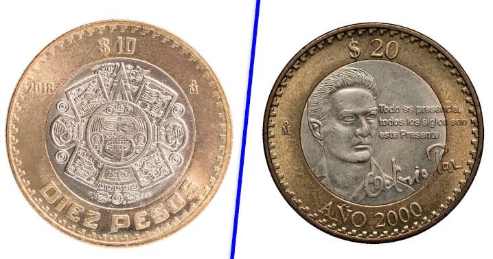 Nueva cara para los volados: Propone Claudia Sheinbaum cambios a las monedas de 10 y 20 pesos