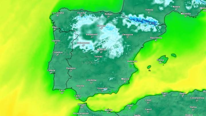 Llega un tren de borrascas con frío, lluvias y nieve para la primera semana de diciembre: estas serán las zonas que más lo notarán