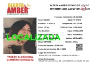 Rescatan a Yareth: estaba escondida en una bocina tras ser secuestrada al salir de un Conalep