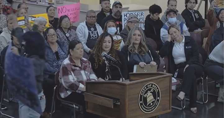 Bell residents protests city's plan to redevelop mobile home parks