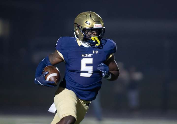 ‘I’m not satisfied yet’: Bishop McDevitt’s Nazir Jones-Davis signs with Eastern Michigan