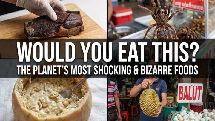 Weird foods around the world that people actually eat