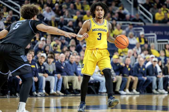 Michigan point guard sets the tone again, controls game at both ends