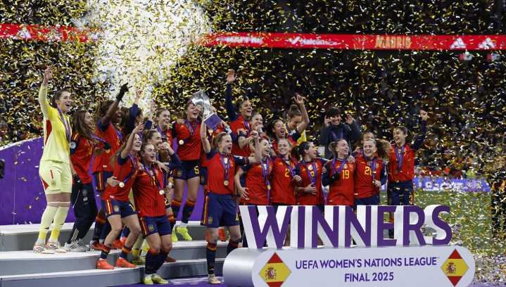España arrasa a Alemania y vuelve a reinar en la Liga de Naciones femenina