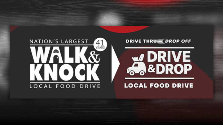 Walk & Knock becomes Drive & Drop, with this year’s food drive scheduled for Dec. 6
