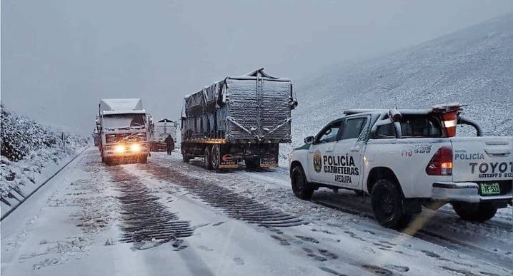 DANA Qori: Nevada en la zona alta de la región de Arequipa