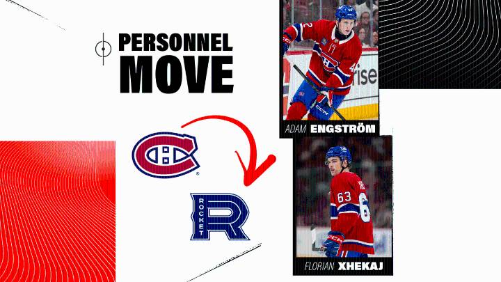 Adam Engstrom and Florian Xhekaj loaned to Laval Rocket