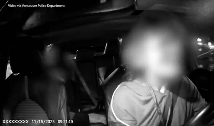 Dashcam video shows rideshare car being rammed during desperate escape attempt in Vancouver