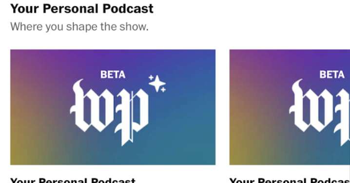 Is The Washington Post's new AI podcast a hallmark of the future?
