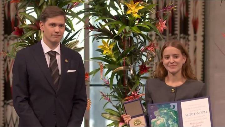 El discurso de Ana, la hija de María Corina Machado en la entrega del Premio nobel de la Paz