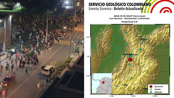 En video: así vivieron ciudadanos el sismo de magnitud 5.8 que sacudió a Colombia