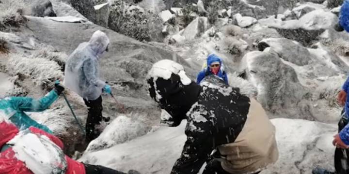 Milagro de inicio de Navidad: El Cocuy se vistió de blanco, una nevada de este tipo no se registraba hace años