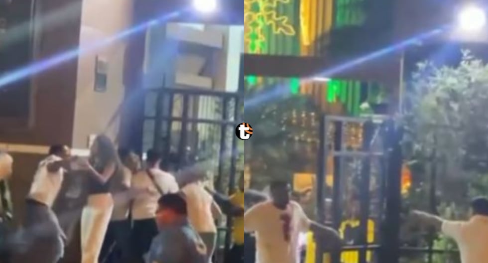 ¡Batalla campal en La Molina! Fiesta salsera termina en violentos enfrentamientos a un paso de la comisaría [VIDEO] Una multitud se enfrentó a golpes, botellazos y hasta con tachos de basura en los ex
