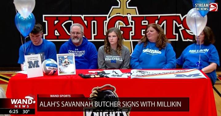 ALAH's Savannah Butcher signs with Millikin for volleyball