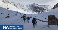 Hallaron con vida a los cinco andinistas que estaban perdidos en Cerro Punta Negra