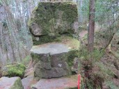 St Patrick’s chair and remains of WW2 wharfs where U