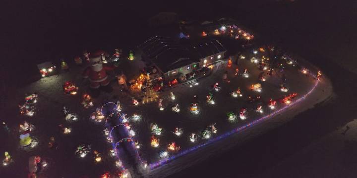 Davenport family uses their holiday display to give back to kids in need