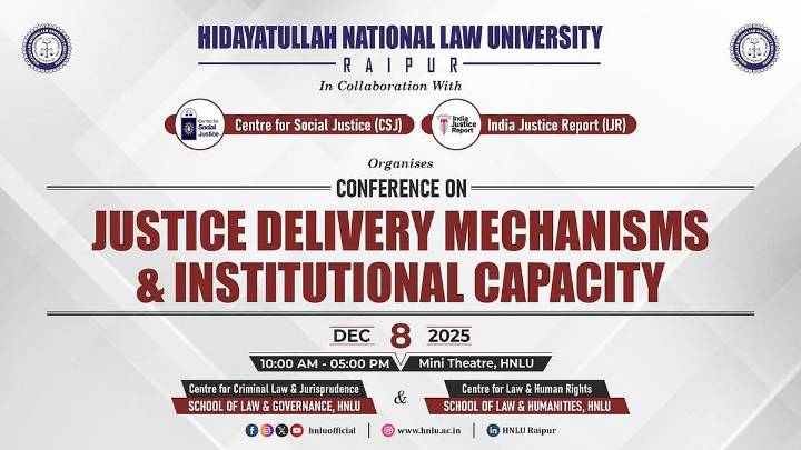 HNLU holds 1-day conference on justice delivery mechanisms and institutional capacity