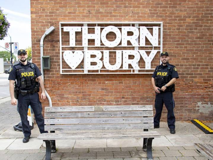 OPP use foot and bike patrols in Thornbury, Blue Mountain Village