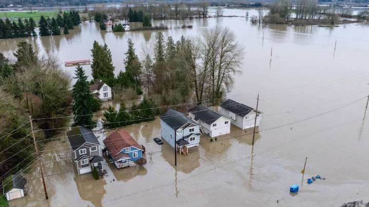 Floodwaters recede across western Washington as officials warn of more rain ahead