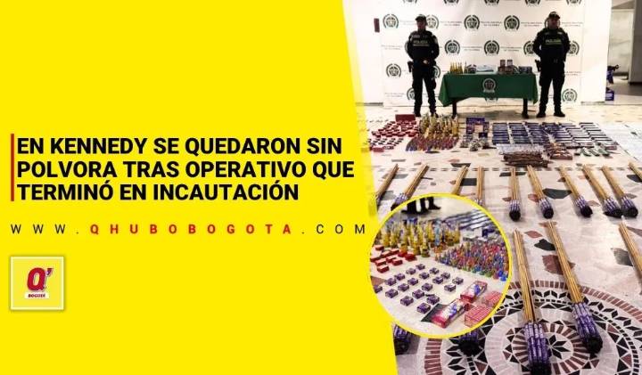 Policía de Kennedy decomisó más de 10.000 unidades de pólvora durante operativo