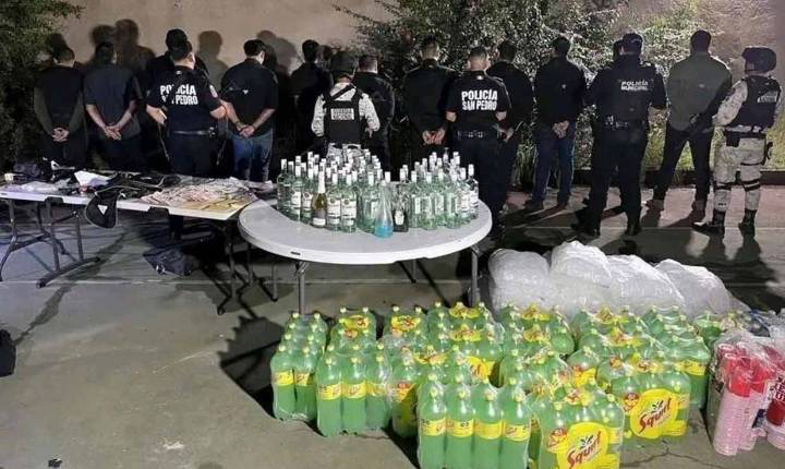 Desmantelan fiesta clandestina de menores en Nuevo León, había armas y abundante alcohol