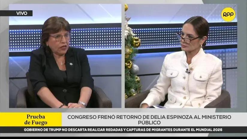 Delia Espinoza anunció que presentará “una acción de amparo” tras ser inhabilitada 10 años por el Congreso