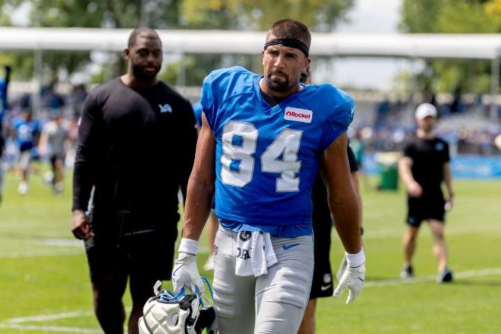 Lions place safety on injured reserve, activate needed tight end depth