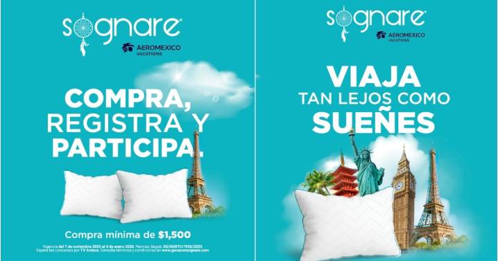 “Gana el viaje de tus sueños”: la campaña con la que Sognare conquistó a México