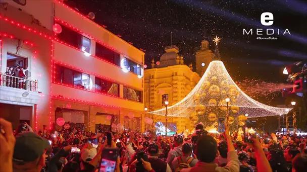 Inicia la Navidad con encendido del árbol en Hermosillo