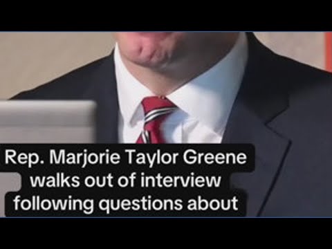 Rep. Marjorie Taylor Greene walks out of interview following questions about her past comments