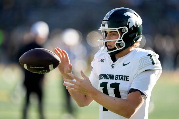 Michigan State QB Alessio Milivojevic intends to return in ’26: ‘Run it back’
