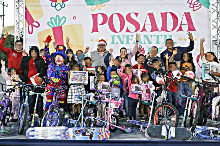 Celebran posada infantil en Los Planes; Milena Quiroga reafirmó su compromiso con las comunidades