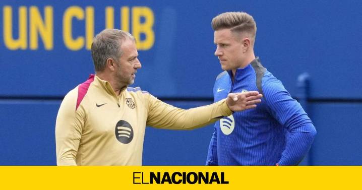 Flick cierra el debate en la portería a pesar del regreso de Ter Stegen: "Joan Garcia es el número uno"