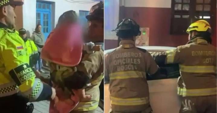 Rescatan a bebé de 11 meses abandonado dentro de un vehículo mientras sus padres, al parecer, compraban licor