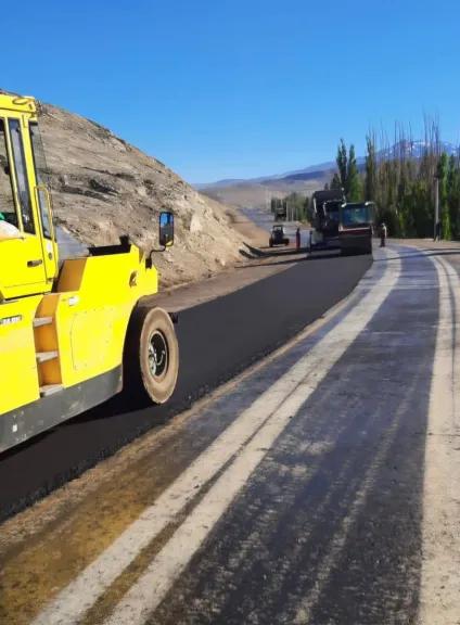 Comenzó la repavimentación de la Ruta 43 en el Cerro de la Virgen