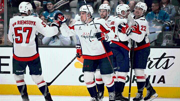 Leonard has 4 points, Capitals score 7 against Sharks for 6th straight win