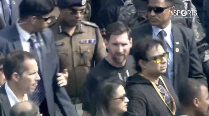 Caos en la India por visita de Messi; arrestan al organizador