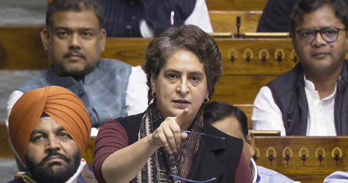 India Vande Mataram debate due to upcoming Bengal polls: Priyanka in LS