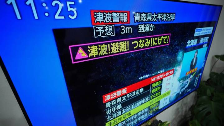 Sismo de magnitud 7,2 sacude costa norte de Japón y activa alerta de tsunami