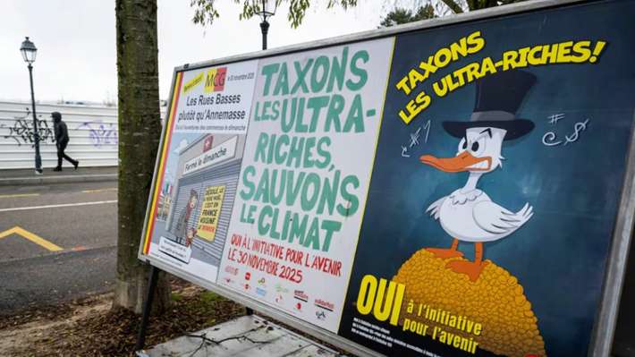 Suiza rechaza en referéndum un impuesto del 50% a las grandes fortunas para combatir el cambio climático