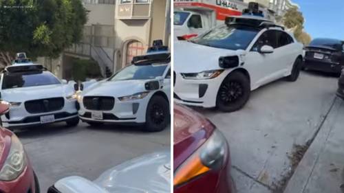 3 Waymo self-driving cars in 'standoff' cause traffic jam in San Francisco