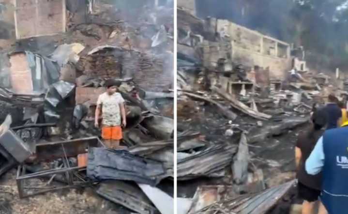 Incendio en Bucaramanga: 50 viviendas destruidas y heridos de gravedad